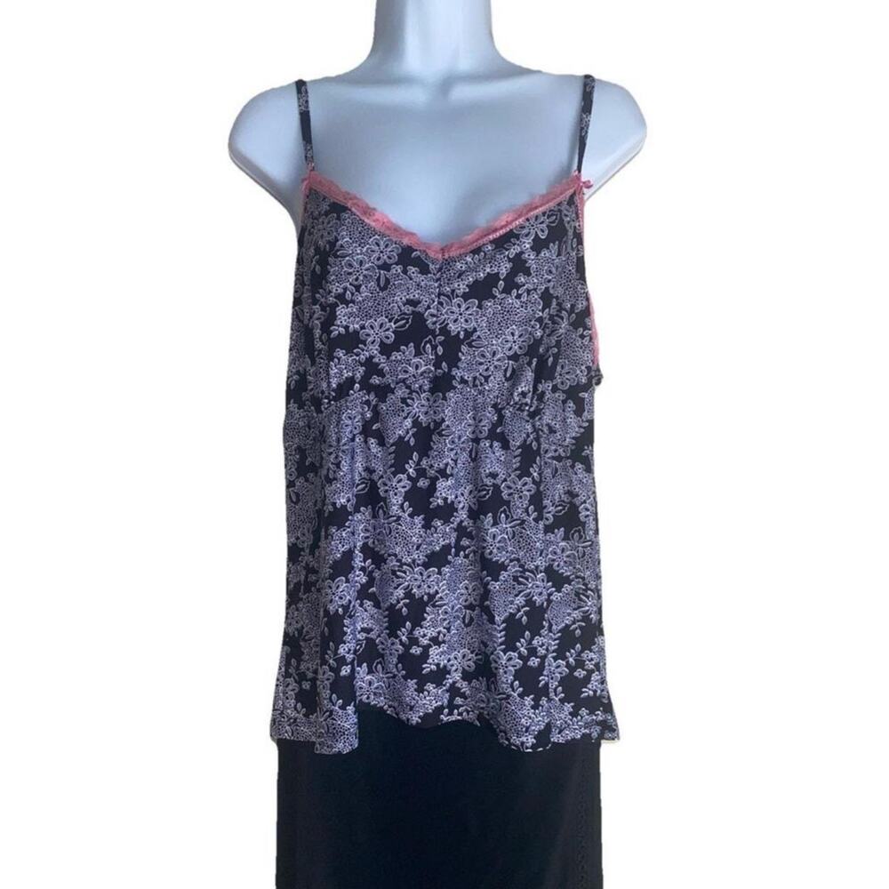 Rene Rofe Womens Sexy Speghetti Strap Lingerie Plus Size XL Stretchy Black White